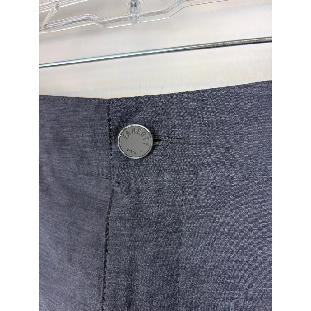 Faherty All Day Shorts 28 Navy Heather Hybrid Stretch 7